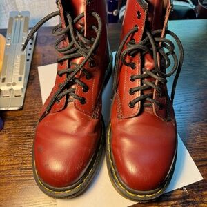 Red/Burgundy/Oxblood Dr. Martens